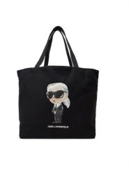KARL LAGERFELD Torebka A2W50027 Czarny. Czarne torebki do ręki damskie KARL LAGERFELD, bez wzorów, z materiału, bez dodatków. Za 369.99 zł.