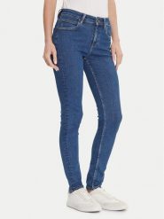 Lee Jeansy Scarlett 112363594 Niebieski Skinny Fit. Niebieskie jeansy damskie Lee. Za 359.99 zł.