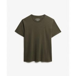 Casual T-shirt Superdry Essentials. Zielone t-shirty męskie Superdry., m, bez wzorów, casualowe, bez kołnierzyka. Za 125.35 zł.