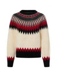 Polo Ralph Lauren Wełniany sweter z zawartością kaszmiru Kobiety Wełna beżowy|wielokolorowy, XL. Brązowe swetry damskie Polo Ralph Lauren, xl, bez wzorów, z dzianiny, eleganckie, bez kołnierzyka, bez ramiączek, bez kaptura. Za 1,299.95 zł.