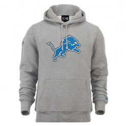 Bluza z kapturem Detroit Lions NFL. Szare bluzy męskie New Era, m, bez wzorów, z kapturem. Za 293.50 zł.