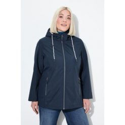 Damskie Kurtka softshell HYPRAR hydrofobowa kieszenie na zamek. Niebieskie kurtki sportowe damskie Ulla Popken, plus size, bez wzorów, z elastanu, bez kaptura, trekkingowe. Za 479.99 zł.