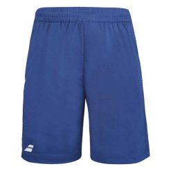 Spodenki sportowe chłopięce Babolat Play Short Boy. Niebieskie szorty dla chłopców BABOLAT, bez wzorów, z materiału, sportowe. Za 149.99 zł.