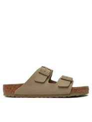 Birkenstock Klapki Arizona Birko-Flor 1027704 Khaki. Brązowe klapki męskie Birkenstock, ze skóry. Za 399.99 zł.