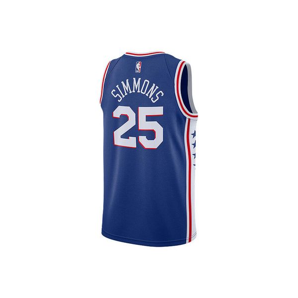 Koszulka męska nike nba philadelphia 76ers ben simmons swingman road jersey. Niebieskie koszulki sportowe męskie Nike, m, bez wzorów, z jersey, bez kołnierzyka, bez ramiączek, do biegania. Za 329.00 zł.
