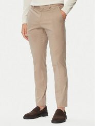 BOSS Chinosy C-Genius-DTL-WG-264F 50571185 Beżowy Slim Fit. Brązowe eleganckie spodnie męskie Boss, m, bez wzorów, z bawełny. Za 679.99 zł.