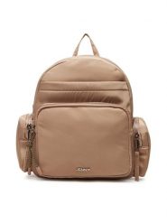 JENNY Plecak C-JNY-M-003-08 Beżowy. Brązowe plecaki damskie Jenny, bez wzorów, z materiału. Za 149.99 zł.