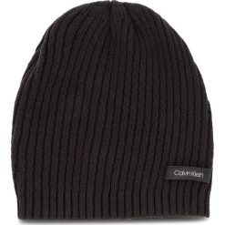 Czapka CALVIN KLEIN - Diagonal Rib Beanie K60K604713 001. Czarne czapki i kapelusze damskie Calvin Klein, z bawełny. Za 159.00 zł.