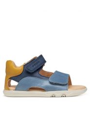 Geox Sandały B Sandal Steppieup B B656PB 000CL C0916 Niebieski. Niebieskie sandały chłopięce Geox, ze skóry, bez zapięcia. Za 229.99 zł.