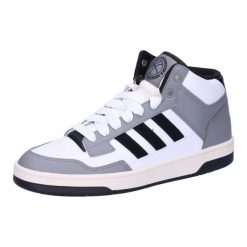Buty Adidas Wysokie sneakersy inspirowane koszykówką. Czarne buty sportowe męskie Adidas, ze skóry, bez zapięcia, do koszykówki. Za 276.60 zł.
