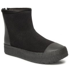Botki Tretorn. Czarne botki damskie Tretorn, bez obcasa, na płaskiej podeszwie, bez zapięcia. Za 549.99 zł.