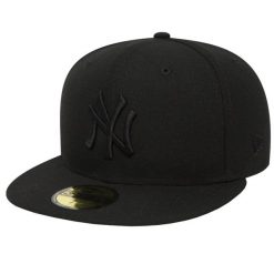 Męska czapka z daszkiem New Era New York Yankees MLB 59FIFTY Cap. Czarne czapki i kapelusze męskie New Era, bez wzorów, casualowe. Za 213.50 zł.