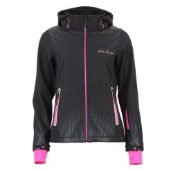 Damska polarowa kurtka z kapturem na zamek Peak Mountain Softshell. Czarne kurtki damskie Peak Mountain, na zimę, m, bez wzorów, z polaru, z kapturem. Za 255.00 zł.