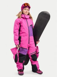 Reima Kombinezon zimowy Skaulo 5100472A Różowy Regular Fit. Czerwone buty zimowe dziewczęce Reima, bez wzorów, bez zapięcia. Za 879.99 zł.