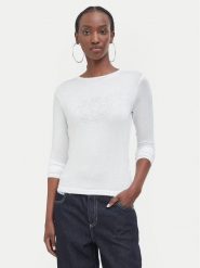 Juicy Couture Bluzka JCWCT226328 Biały Regular Fit. Białe bluzki damskie Juicy Couture, s, bez wzorów, z wiskozy, bez kołnierzyka, bez ramiączek. Za 199.99 zł.