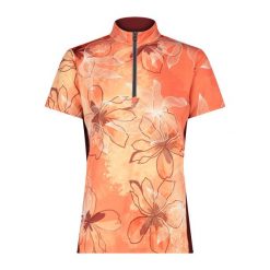 Damski jersey CMP. Brązowe koszulki sportowe damskie CMP, bez wzorów, z jersey, rowerowe. Za 261.30 zł.