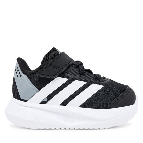 Sneakersy adidas. Czarne trampki i tenisówki chłopięce Adidas, bez wzorów, bez zapięcia. Za 149.99 zł.