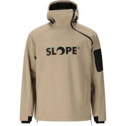Windbreaker Slope Fletcher W-Pro 8000. Brązowe kurtki męskie SLOPE, bez wzorów, z softshellu, trekkingowe. Za 447.50 zł.