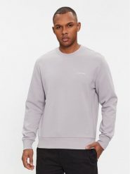 Calvin Klein Bluza Micro Logo K10K109926 Szary Regular Fit. Szare bluzy męskie Calvin Klein, m, bez wzorów, z bawełny, bez kaptura. Za 289.99 zł.