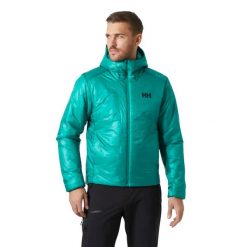 Kurtka narciarska Helly Hansen Odin Everdown. Zielone kurtki snowboardowe męskie Helly Hansen, m, bez wzorów, z kapturem, narciarskie. Za 1,923.50 zł.