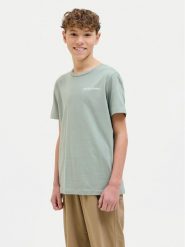 Jack & Jones Junior T-Shirt Hawaii 12269831 Zielony Regular Fit. Zielone t-shirty dla chłopców Jack & Jones Junior, bez wzorów, z bawełny, bez ramiączek. Za 59.99 zł.