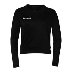 Bluza crop Kempa. Czarne bluzy damskie Kempa, bez wzorów, bez kaptura. Za 176.50 zł.