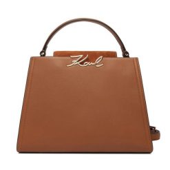 Torebka KARL LAGERFELD. Brązowe torebki do ręki damskie KARL LAGERFELD, bez wzorów, klasyczne, bez dodatków. Za 1,499.00 zł.