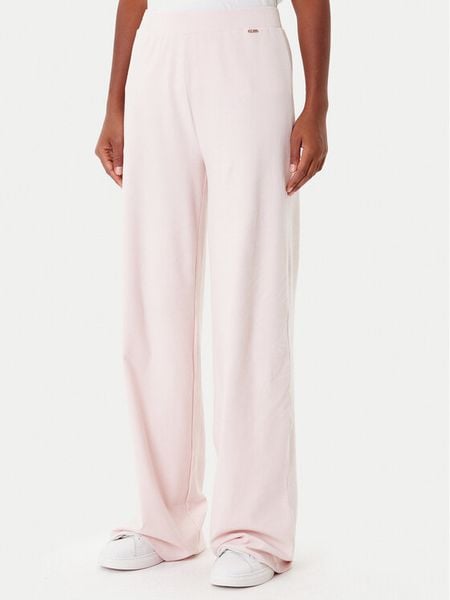 Guess Spodnie dresowe O4BB02 K7611 Różowy Regular Fit. Czerwone spodnie dresowe damskie Guess, m, z aplikacjami, z bawełny. Za 109.99 zł.