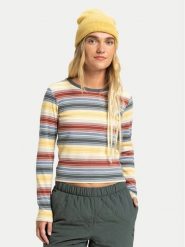 Quiksilver Bluzka Sunday EQWKT03198 Kolorowy Fitted Fit. Bluzki damskie Quiksilver, s, bez wzorów, z bawełny, bez kołnierzyka, bez ramiączek. Za 189.99 zł.