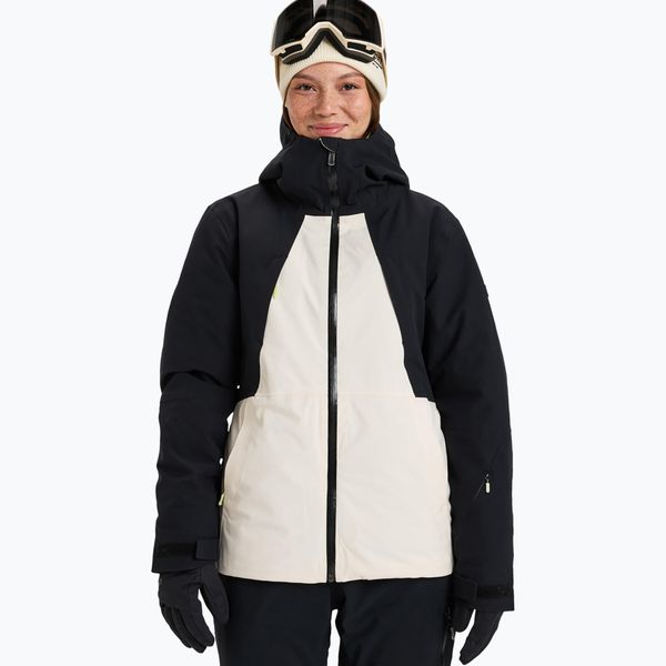 Kurtka snowboardowa damska ROXY Wild Twist. Czarne kurtki damskie Roxy, na zimę, l, bez wzorów, z materiału, bez kaptura, snowboardowy, primaloft. Za 1,249.00 zł.