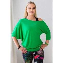 Bluzka Spontanic. Zielone bluzki damskie 2SkIN, uniwersalny, bez wzorów, z elastanu, bez kołnierzyka, bez ramiączek. Za 119.00 zł.