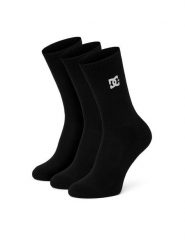 DC Shoes Skarpety długie AS_DC_01W_SS25 (3-PACK) Czarny. Czarne skarpety damskie DC Shoes, bez wzorów, z bawełny. Za 49.99 zł.
