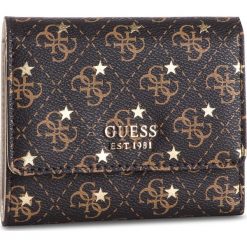 Duży Portfel Damski GUESS - SWSM71 79430 BRO. Brązowe portfele damskie Guess, z aplikacjami, ze skóry ekologicznej. Za 259.00 zł.