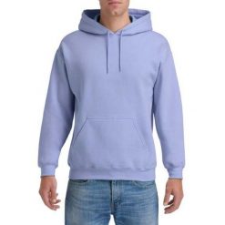 Bluza Z Kapturem Dla Dorosłych Unisex Heavy Blend. Fioletowe bluzy męskie Gildan, m, bez wzorów, z kapturem. Za 74.99 zł.
