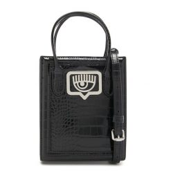 CHIARA FERRAGNI Torba przez ramię Eyelike - sztuczna skóra Torby na ramię 1 ct Damski. Czarne torby na ramię damskie Chiara Ferragni, bez wzorów, z materiału, eleganckie, bez dodatków. Za 630.99 zł.