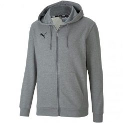 Męska Bluza Z Kapturem Team Goal 23 Z Pełnym Zamkiem Błyskawicznym. Szare bluzy męskie Puma, m, bez wzorów, z kapturem. Za 257.99 zł.