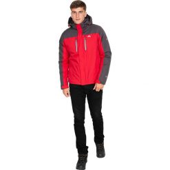 Kurtka funkcyjna "Tolsford" w kolorze czerwono-szarym. Czerwone kurtki męskie Trespass Men, m, bez wzorów, bez kaptura. W wyprzedaży za 329.95 zł.