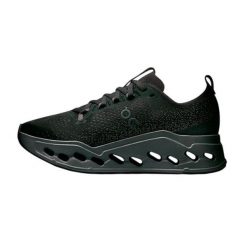 Buty do biegania damskie On Cloudsurfer Max black/eclipse. Czarne obuwie sportowe damskie On Running, bez wzorów, z materiału, do biegania. Za 831.75 zł.