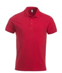 Clique Classic Lincoln S/S koszulka polo męska z bawełny, nowy krój – red. Czerwone koszulki polo męskie CLIQUE, m, bez wzorów, z bawełny, klasyczne, bez ramiączek. Za 121.19 zł.