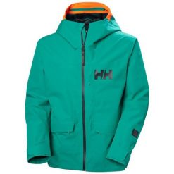 Kurtka narciarska Helly Hansen Emiko Shell. Zielone kurtki męskie Helly Hansen, m, bez wzorów, sportowe, bez kaptura. W wyprzedaży za 1,370.50 zł.