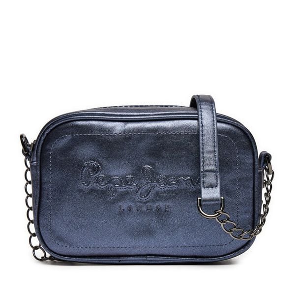Torebka Pepe Jeans. Niebieskie listonoszki damskie Pepe Jeans, bez wzorów, z jeansu, bez dodatków. Za 169.99 zł.