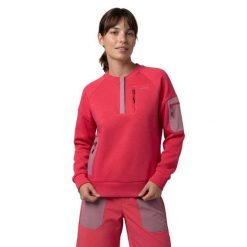 Damska techniczna bluza trekkingowa Siroko Tatras-W Red. Czerwone bluzy damskie SIROKO, uniwersalny, bez wzorów, z dzianiny, bez kaptura. Za 211.00 zł.