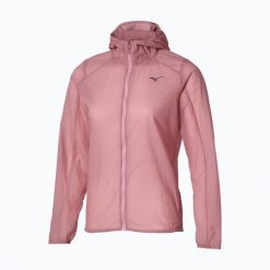 Kurtka do biegania damska Mizuno Tech Light Hooded Jacket. Czerwone kurtki sportowe damskie Mizuno, m, bez wzorów, z materiału, bez kaptura, do biegania. Za 299.99 zł.