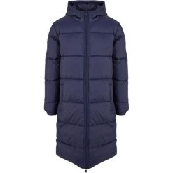 Męska Długa Kurtka Puchowa. Niebieskie kurtki męskie Urban Classics, m, bez wzorów, z puchu, trekkingowe. Za 365.99 zł.