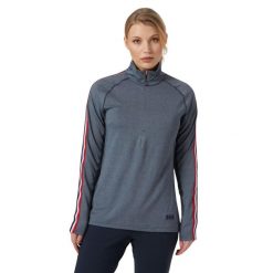 Bluza damska 1/2 zip Helly Hansen edge. Niebieskie bluzy damskie Helly Hansen, s, bez wzorów, bez kaptura. W wyprzedaży za 195.00 zł.