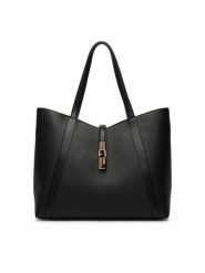 Furla Torebka Goccia L WB01788 BX3353 CN O6000 Czarny. Czarne torebki do ręki damskie Furla, bez wzorów, ze skóry, bez dodatków. Za 1,439.00 zł.