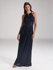 Swing Sukienka wieczorowa 5AE07200 Granatowy Regular Fit. Niebieskie sukienki damskie Swing, bez wzorów, z syntetyku, wizytowe, bez kołnierzyka, bez ramiączek. Za 799.99 zł.