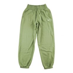 Spodnie do biegania dla kobiet. Zielone spodnie materiałowe damskie Nike, s, bez wzorów, do biegania. Za 127.76 zł.