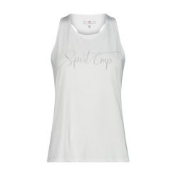 Damski tank top CMP. Białe koszulki sportowe damskie CMP, l, bez wzorów, sportowe, bez kołnierzyka. Za 176.50 zł.