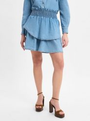 Marie Lund Dżinsowa spódnica Kobiety Bawełna niebieski, XS. Niebieskie spódnice damskie Marie Lund, xs, bez wzorów, z bawełny, eleganckie, mini. Za 249.95 zł.